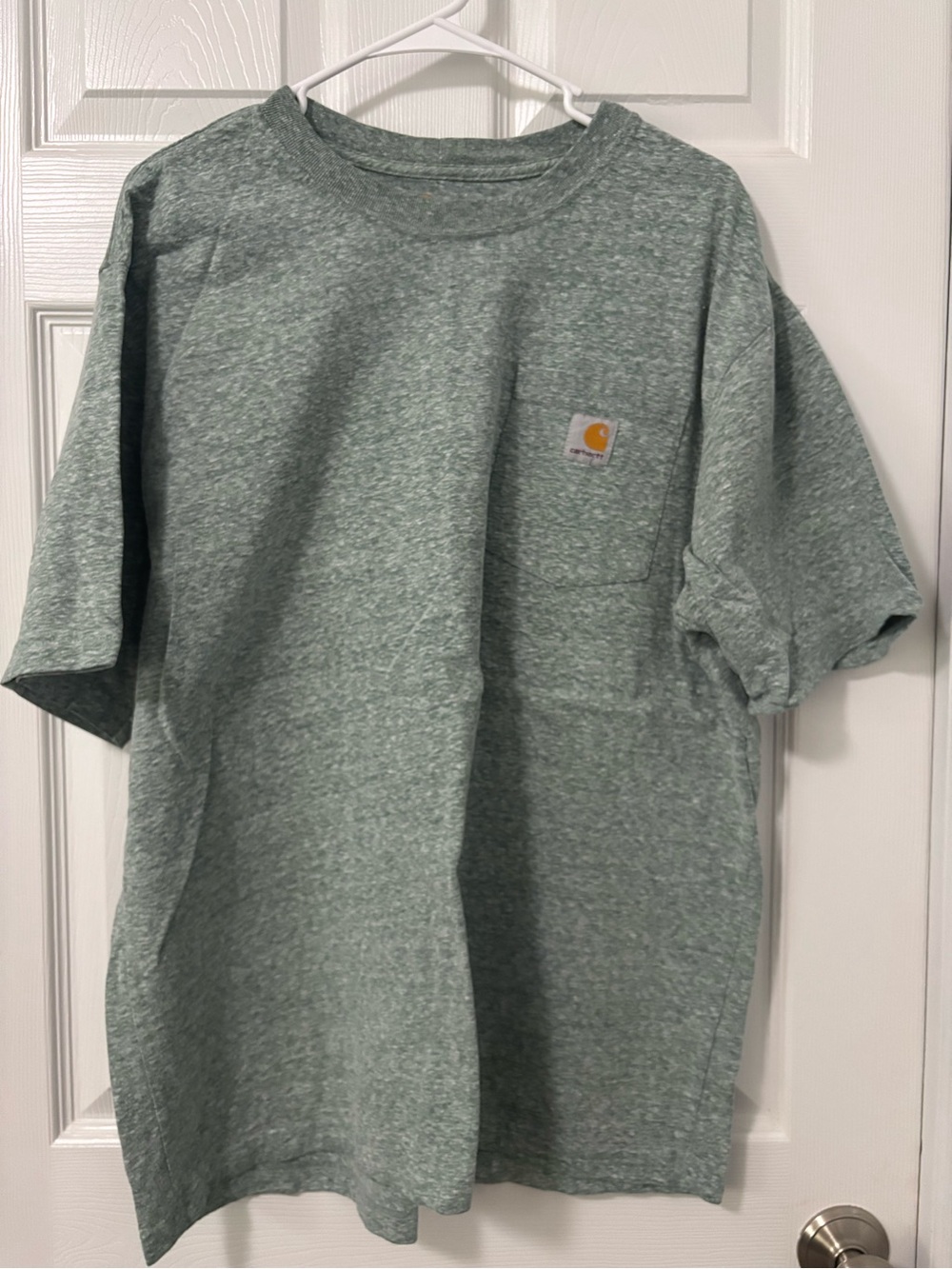 Carhartt Heather Sage Green Crew T-Shirt - Picture 1 of 3